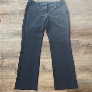 Express Supersoft Twill Bootcut 14L Grey Dress Pant